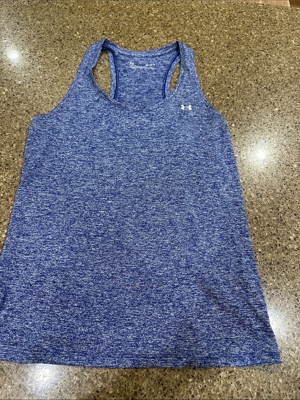 Under Armour Women’s Blue Heather Racerback Tank Top